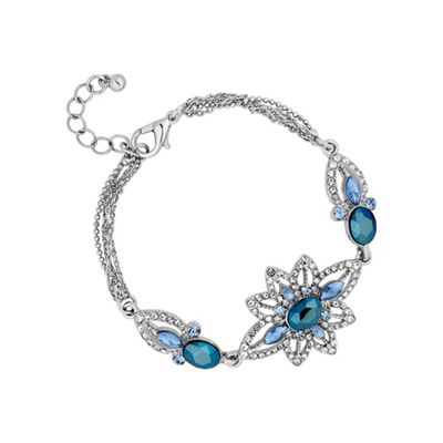 Designer blue statement bracelet